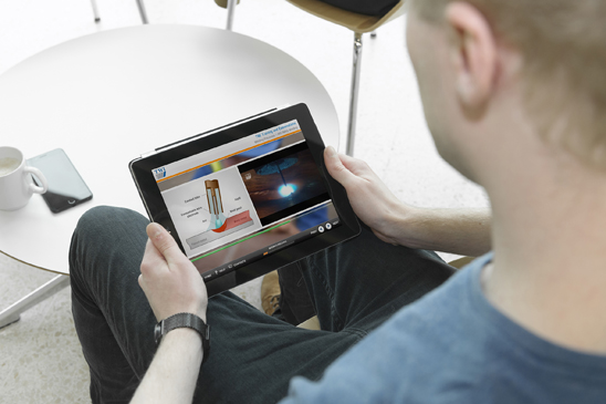 Man sitting with laptop